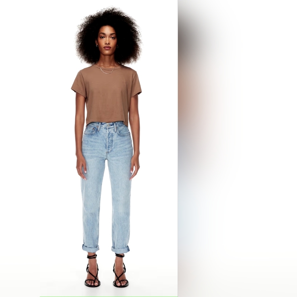 Denim Forum Light Blue Boyfriend Jeans